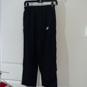 Nike Black Fully Lined youth track work out running soccer gym sweatpants pants